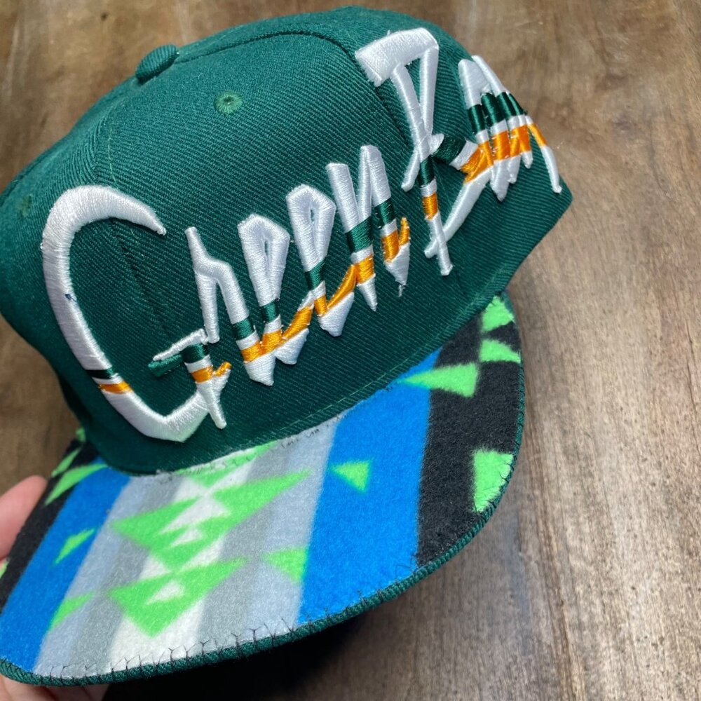 Pit Bull Mens Custom Green Bay Packers Snap‎ Back Hat One Size NFL Football NWT